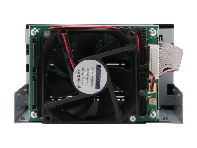 ICY DOCK MB153SP-B 3 x 2.5'/3.5' SATA/SAS Hard Drive Backplane Cage in 2X External 5.25' Bay FatCage