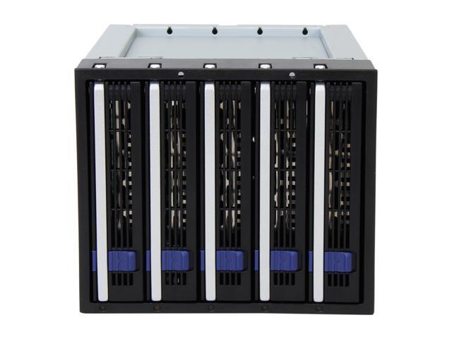 Icy Dock MB155SP-B 5x3.5' in 3x5.25' Hot Swap SATA HDD Cage FatCage