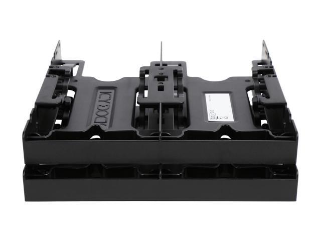 ICY DOCK 4 x 2.5' HDD / SSD Bracket Mount Kit Adapter for 5.25" Drive Bay - FLEX-FIT Quattro MB344SP