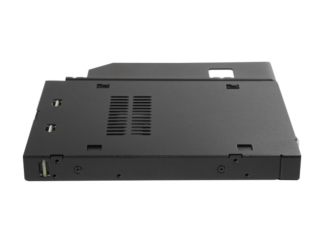 ICY DOCK MB411SKO-B ToughArmor MB411SKO-B 2.5' SATA/SAS HDD/SSD Rugged Full Metal Mobile Rack for Slim ODD or Slim FDD Bay - With Key Lock