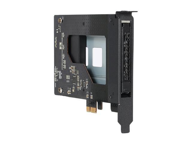 ICY DOCK ToughArmor MB839SP-B 2.5' SATA SSD/HDD to PCIe 2.0 x1 Hot-Swap Mobile Rack for PCIe Expansion Slot
