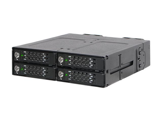 ICY DOCK ToughArmor MB720M2K-B Full Metal 4 Bay M.2 NVMe SSD Mobile Rack for External 5.25' Drive Bay