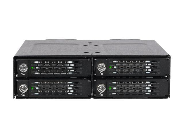 ICY DOCK ToughArmor MB720M2K-B Full Metal 4 Bay M.2 NVMe SSD Mobile Rack for External 5.25' Drive Bay