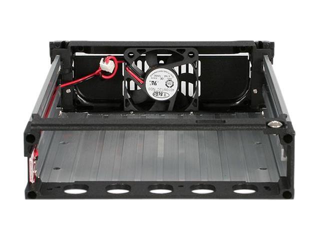 StarTech. com Black Aluminum 5.25in Rugged SATA Hard Drive Mobile Rack Drawer (DRW150SATBK)