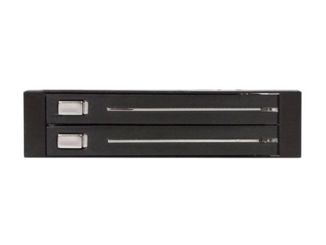 StarTech. com HSB220SAT25B 2 Drive 2.5in Trayless Hot Swap SATA Mobile Rack Backplane - Dual Drive SATA Mobile Rack Enclosure for 3.5 HDD