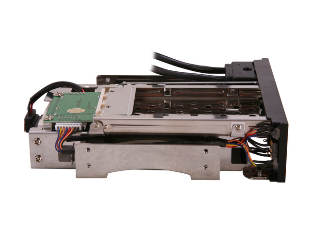 5.25' Dual Bay Mobile Rack for both 2.5' and 3.25' SATA HDD, Plus 2 USB 3.0 Ports