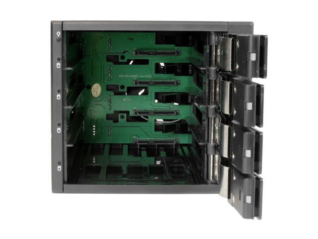 StarTech. com HSB4SATSASBA 4 Bay Aluminum Trayless Hot Swap Mobile Rack Backplane for 3.5in SAS II/SATA III - 6 Gbps HDD