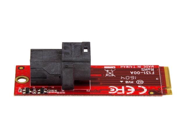 StarTech M2E4SFF8643 U.2 to M.2 Adapter - for 1 x U.2 PCIe NVMe SSD - M.2 PCIe x4 Host Interface - U.2 SSD - M.2 PCIe Adapter - U.2 Drive