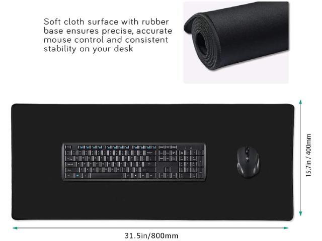 Bailink Extended Gaming Mouse Pad with Stitched Edges, Large Mousepad with Premium-Textured Cloth, Non-Slip Rubber Base, Waterproof Keyboard Pad,...