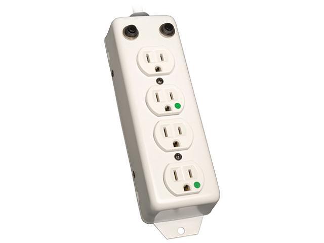 Tripp Lite Medical-Grade Power Strip with 4 15A Hospital-Grade Outlets, 2 ft. Cord, For Patient-Care Vicinity - UL 1363A (PS-402-HG-OEM)