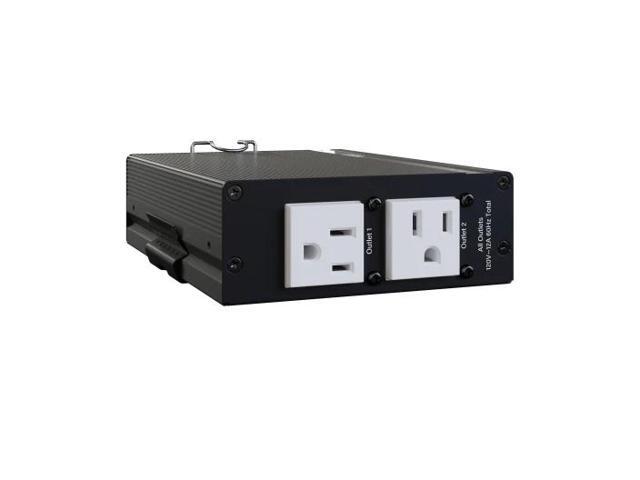 Middle Atlantic NEXSYS Compact Power Distribution Unit - 15 Amp - 2 Outlet PDU Series Surge Protection - 120 VAC - NEMA 5-15R - NEMA 5-15P -...