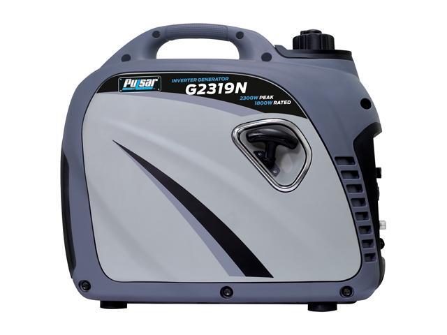 Pulsar G2319N 2,300W Portable Gas-Powered Inverter Generator with USB Outlet & Parallel Capability, CARB Compliant, Gray