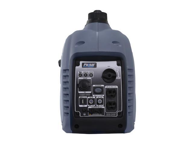 Pulsar G2319N 2,300W Portable Gas-Powered Inverter Generator with USB Outlet & Parallel Capability, CARB Compliant, Gray