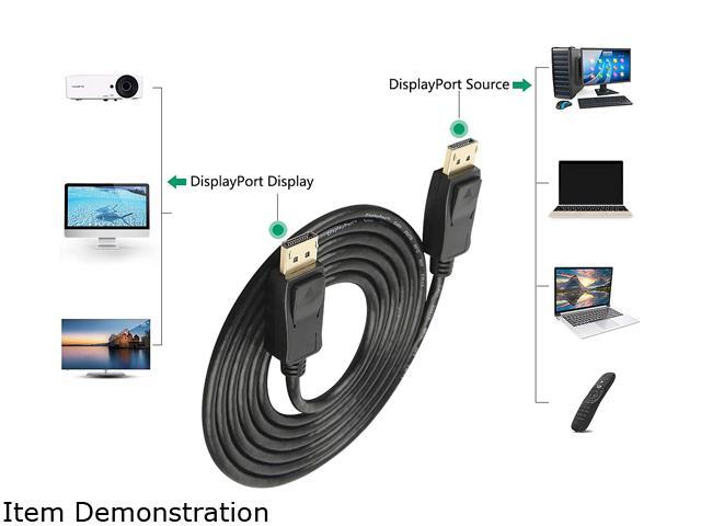 DisplayPort Cable,DP Cable 10ft(3m) [4K@60Hz, 2K@165Hz, 2K@144Hz], Display Port Cable 1.2 High Speed DisplayPort to DisplayPort Cable Compatible...