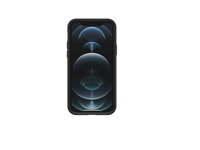 OtterBox for Apple iPhone 12/iPhone 12 Pro, Sleek Drop Proof Protective Case, Symmetry Series, Black - Non-Retail Packag