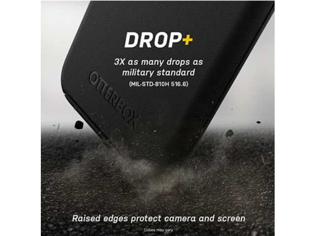 OtterBox for Apple iPhone 12/iPhone 12 Pro, Sleek Drop Proof Protective Case, Symmetry Series, Black - Non-Retail Packag