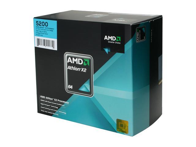 AMD Athlon 64 X2 5200 - Athlon 64 X2 Brisbane Dual-Core 2.7 GHz Socket AM2 65W Processor - ADO5200DOBOX