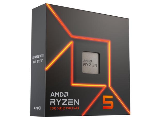 AMD - Ryzen 5 7600X 6-Core - 12-Thread 4.7GHz (5.3 GHz Max Boost) Socket AM5 105W Unlocked Desktop Processor - Silver - image 3