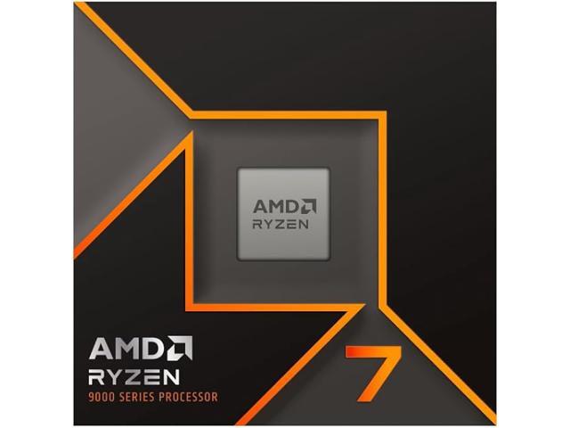 AMD - Ryzen 7 9700X 8-Core - 16-Thread 3.8 GHz (5.5 GHz Max Boost) Socket AM5 65W Unlocked Desktop Processor - Silver - image 3