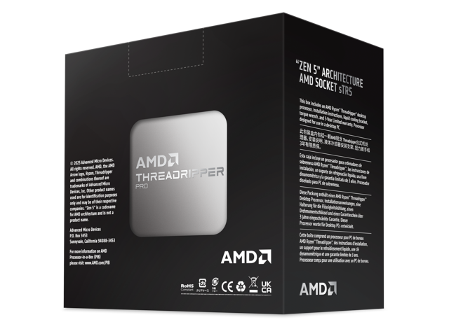 AMD Ryzen Threadripper PRO 9995WX 2.5 GHz 96-Core sTR5 Processor - image 5