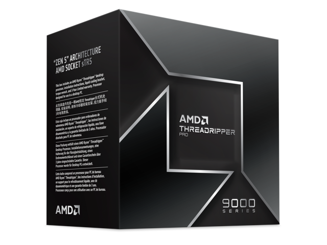 AMD Ryzen Threadripper PRO 9975WX - Ryzen Threadripper PRO 9000 WX-Series Shimada Peak 32-Core 4.0 GHz Socket sTR5 350W None Integrated Graphics...