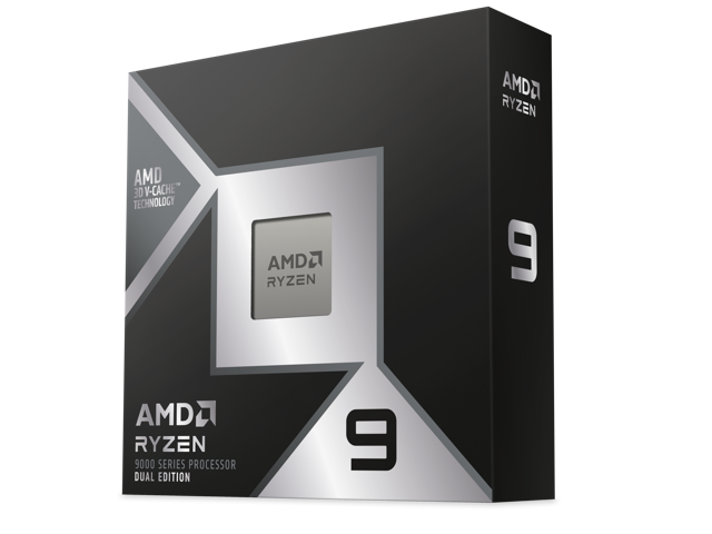 AMD - Ryzen 9 9950X3D2 Dual Edition 16-Core - 32-Thread 4.3 GHz (5.6 GHz Max Boost) Socket AM5 Unlocked Desktop Processor - Silver - image 3
