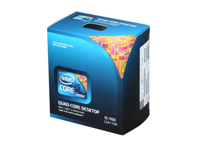Intel Core i5-760 - Core i5 Lynnfield Quad-Core 2.8 GHz LGA 1156 95W Desktop Processor - BX80605I5760