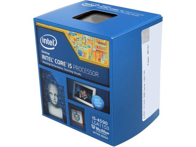 Intel Core i5-4590 - Core i5 4th Gen Haswell Quad-Core 3.3 GHz LGA 1150 84W Intel HD Graphics 4600 Desktop Processor - BX80646I54590