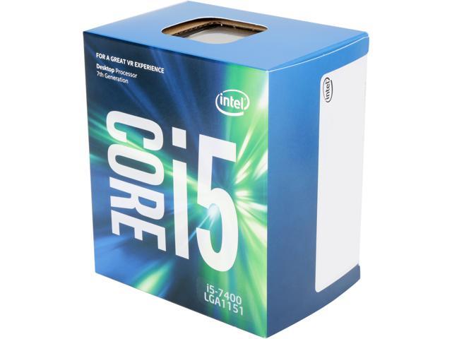 Intel Core i5 7th Gen - Core i5-7400 Kaby Lake Quad-Core 3.0 GHz LGA 1151 65W BX80677I57400 Desktop Processor
