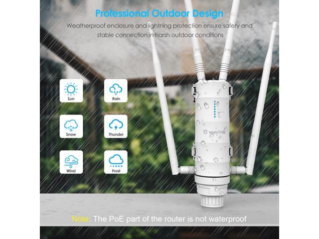 WAVLINK AC1200 WiFi Range Extender High Power Outdoor Weatherproof Long Range Wireless AP/Wifi Repeater/Router/Signal Booster Dual Band with...