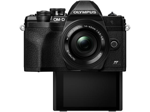 Olympus - V207132SU000 OM-D E-M10 Mark IV Mirrorless Digital Camera with 14-42mm Lens - Black - image 4