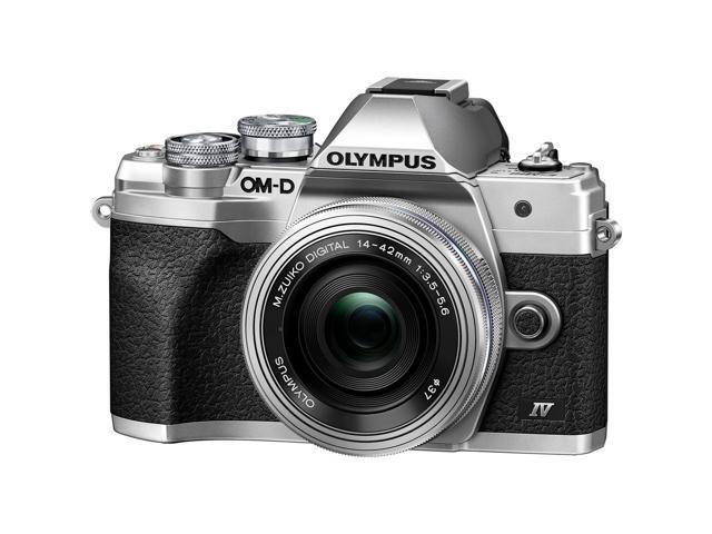 OM System OM-D E-M10 Mark IV 20.3 Megapixel Mirrorless Camera with Lens (Silver)
