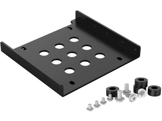 ORICO 3.5 inch Aluminum hard drive mounting bracket/ adapter fit 3.5' Optical drive bay or hard drive bay for 2.5' IDE,SATA SSd/HDD -Black