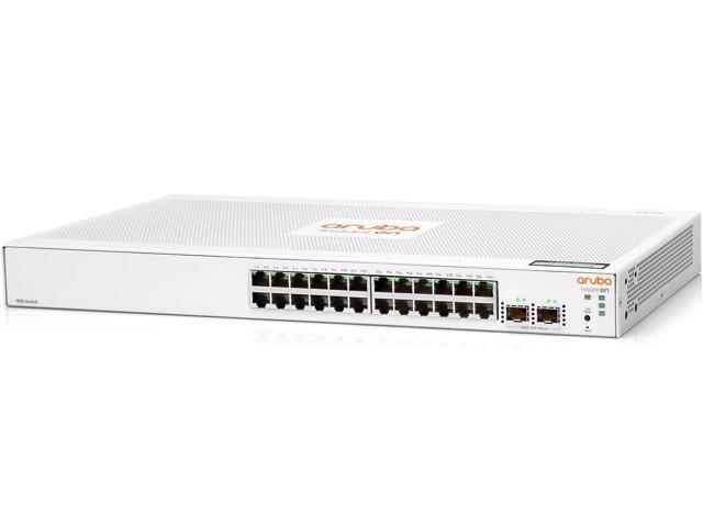 HPE Networking Instant On 1830 24-Port Gb Smart Switch - 24x 1G 2X SFP Fanless US Cord (JL812A#ABA)