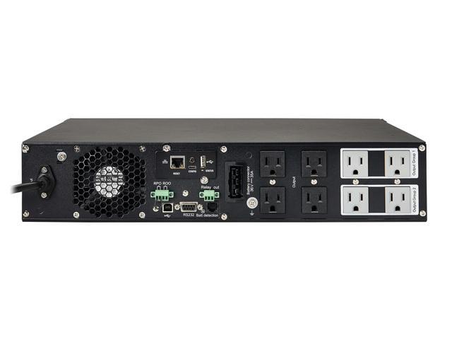 Tripp Lite series SmartOnline 750VA 675W 120V Double-Conversion UPS - 8 Outlets, Extended Run, Network Card Included, LCD, USB, DB9, 2U Rack/Tower...