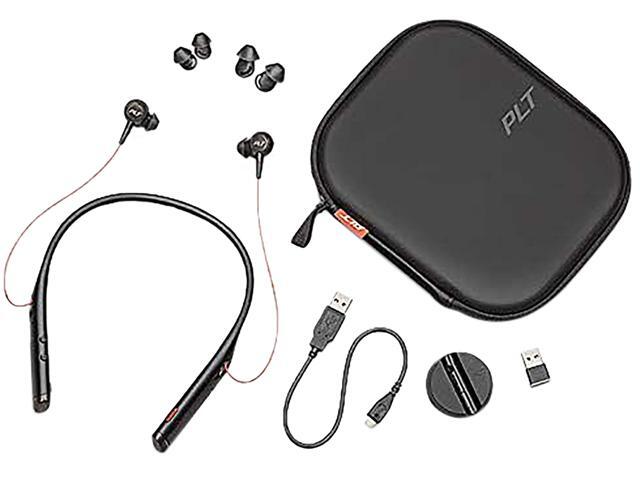 Poly Voyager 6200 UC - Bluetooth Dual-Ear (Stereo)Earbuds Neckband Headset - USB-A Compatible to connect to your PC Mac - Works with Teams, Zoom &...