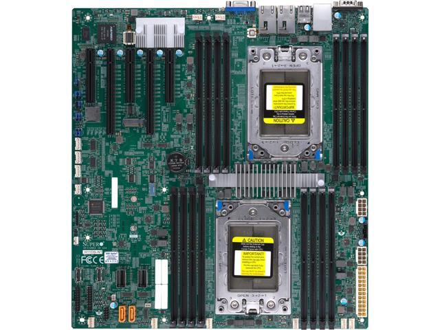 Supermicro Motherboard MBD-H11DSI-NT-O Dual AMD EPYC 7001/7002-series SP3 SoC PCIe - Bulk packaging -