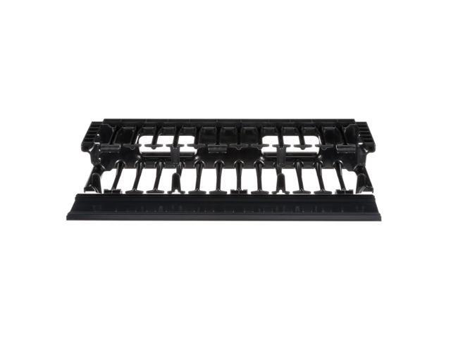 Panduit NMF2 NetManager HC Horizontal Single-Sided Manager - 2RU - Black - Includes Manager, cover, hardware kit - ABS Body Material - PVC Cover...