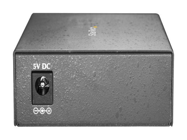 StarTech. com Single Mode SC Fiber Ethernet Media Converter - 1000BASE-LX Gigabit Fiber Optic to Copper Bridge - 10/100/1000 Network 10km