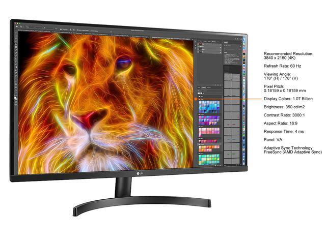 LG 31.5' 32BN50U-B UHD 4K (3840x2160) HDR10, DCI-P3 90% (Typ.), AMD FreeSync, Dynamic Action Sync, Black Stabilizer, MAXXAUDIO and Adjustable Stand...