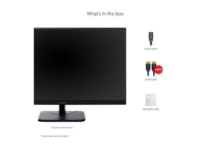 ViewSonic - VA2256-MHD 22" IPS FHD Monitor (HDMI, DisplayPort and VGA) - Black - image 6