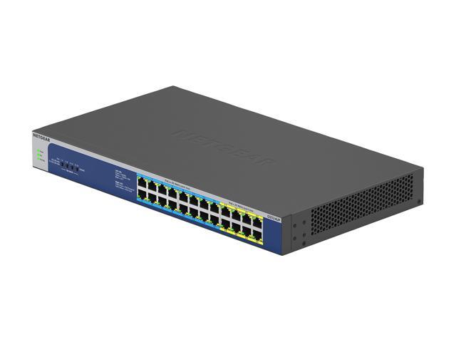 Netgear GS524UP 24-Port Gigabit Ethernet High-Power PoE+ Unmanaged Switch with 16-Ports PoE++ (480W), GS524UP-100NAS