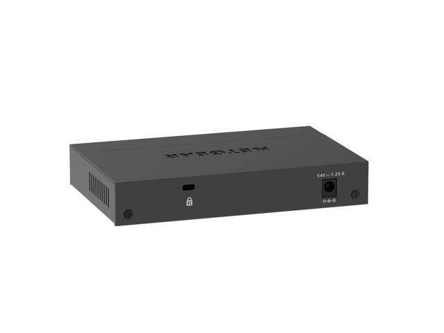 Netgear GS305EP 5-Port Gigabit Ethernet SOHO Plus Easy Smart Managed Essentials PoE+ Switch with 4-Port PoE+ (63W), GS305EP-100NAS