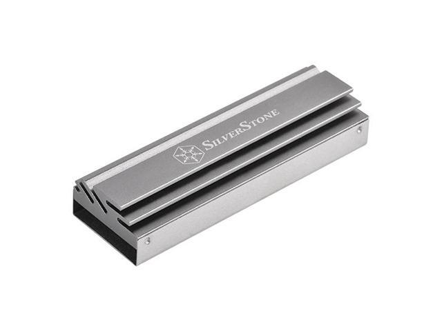 Silverstone Aluminum alloy M.2 SSD cooling Kit - Stainless steel base - Includes high efficiency thermal pad TP04
