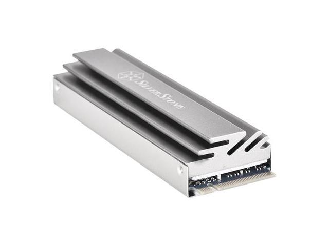 Silverstone Aluminum alloy M.2 SSD cooling Kit - Stainless steel base - Includes high efficiency thermal pad TP04