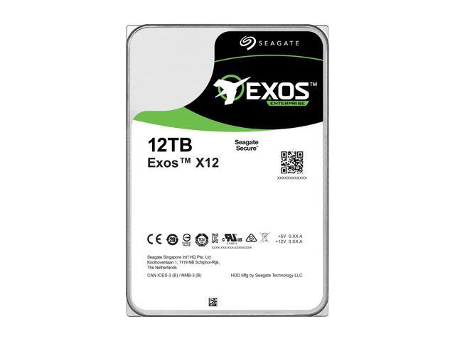 Seagate Exos X12 12TB SAS 12Gb/s 3.5in Enterprise HDD ST12000NM0027 2A1201-001 OEM