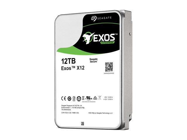 Seagate Exos X12 12TB SAS 12Gb/s 3.5in Enterprise HDD ST12000NM0027 2A1201-001 OEM