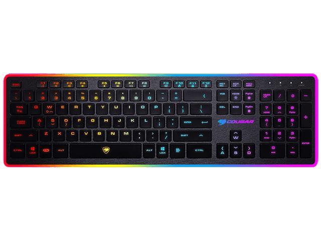 Cougar Keyboard VANTAR Gaming Keyboard Scissor 8 Color Lighting Retail