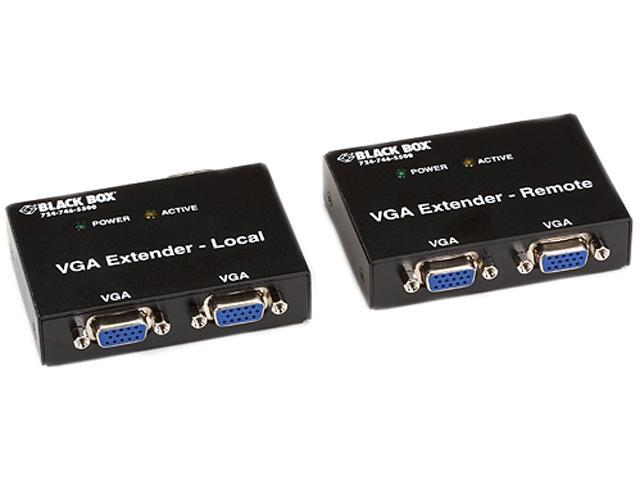 Black Box VGA Extender Kit, 2-Port Local, 2-Port Remote