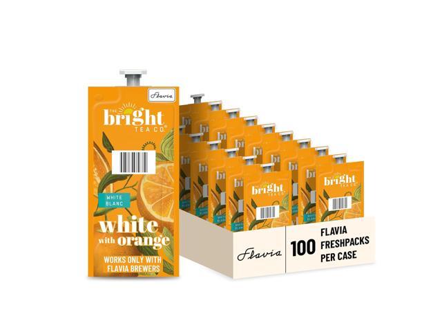 FLAVIA Tea, White with Orange, 20-Count Fresh Packs (Pack of 5)